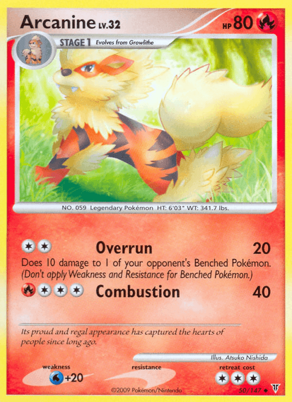 Arcanine, carta 50 di Supreme Victors