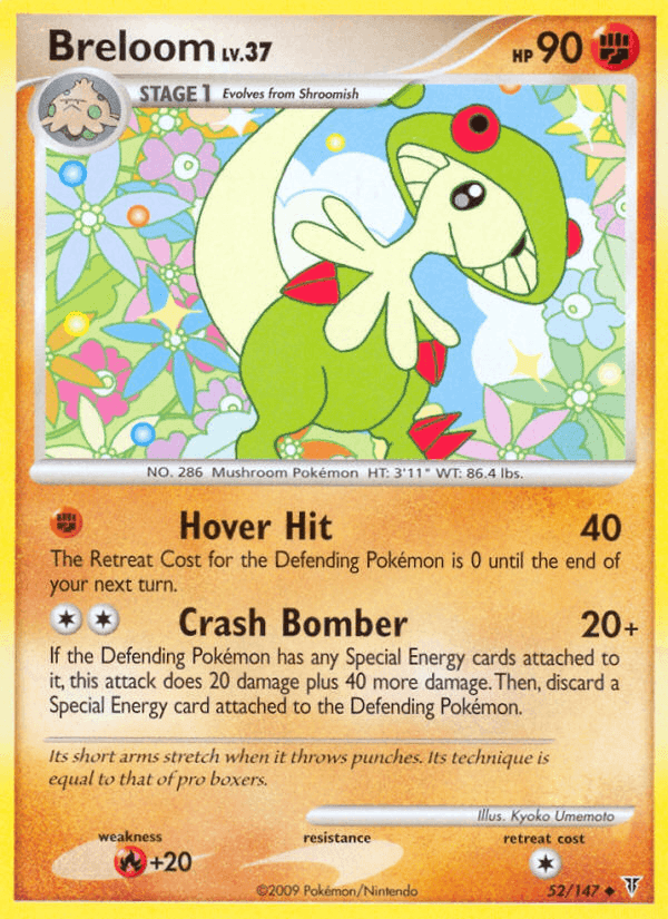 Breloom, carta 52 di Supreme Victors
