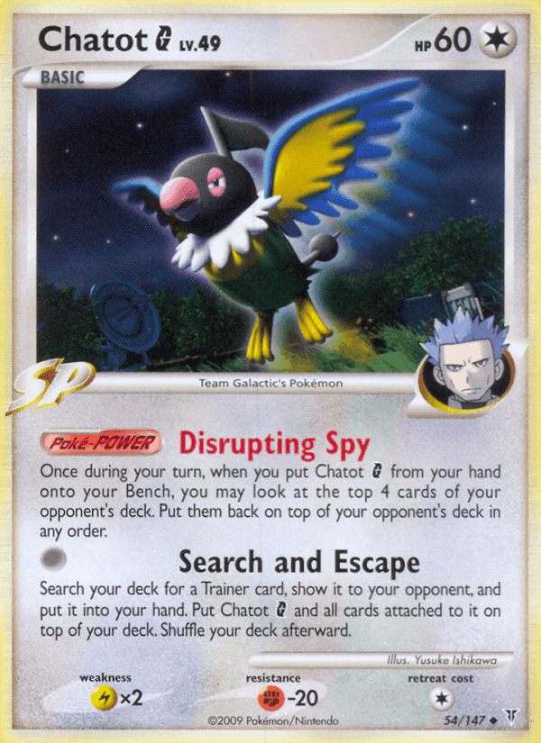 Chatot G, carta 54 di Supreme Victors