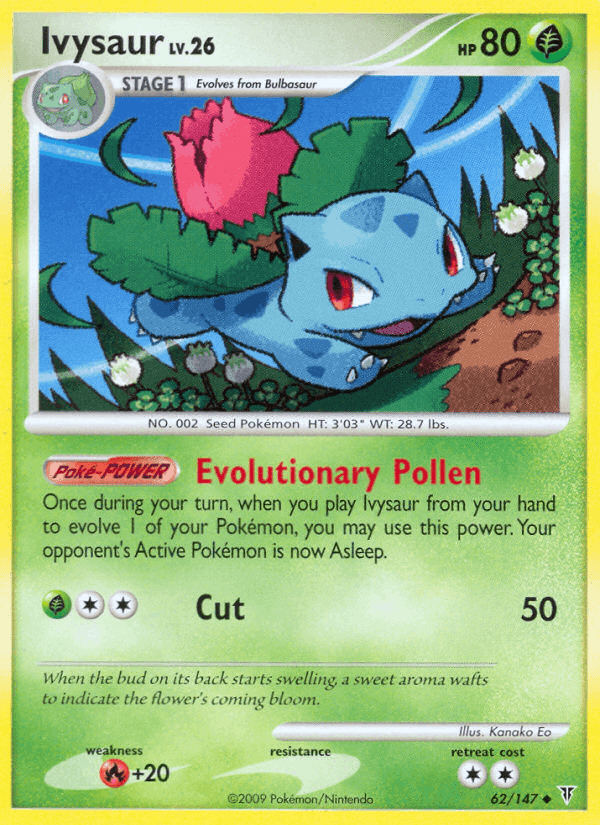 Ivysaur, card 62 from Supreme Victors