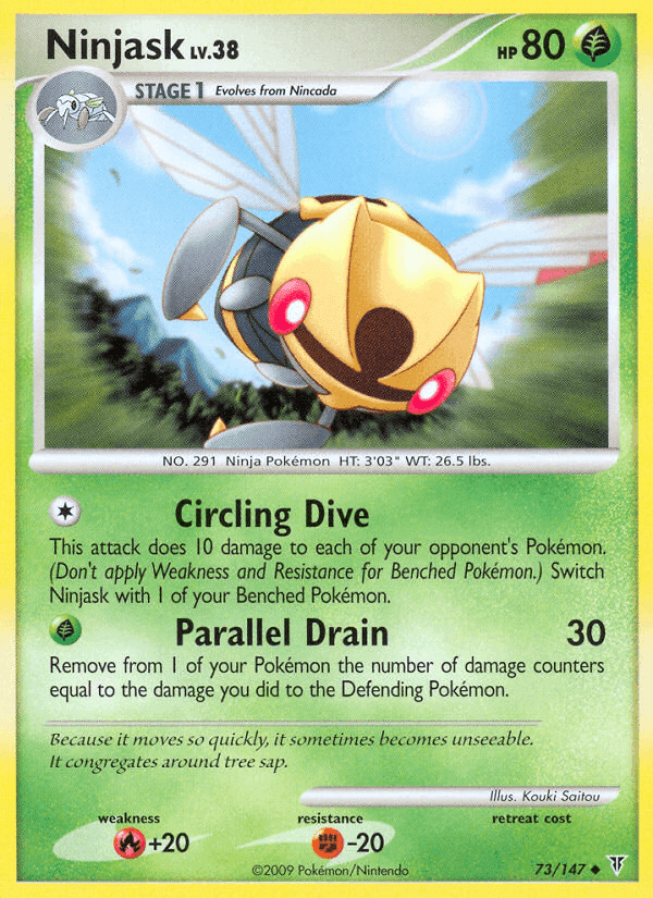 Ninjask, card 73 from Supreme Victors