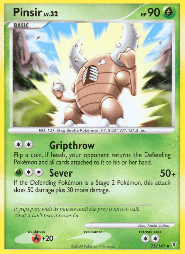 Pinsir, card 75 from Supreme Victors