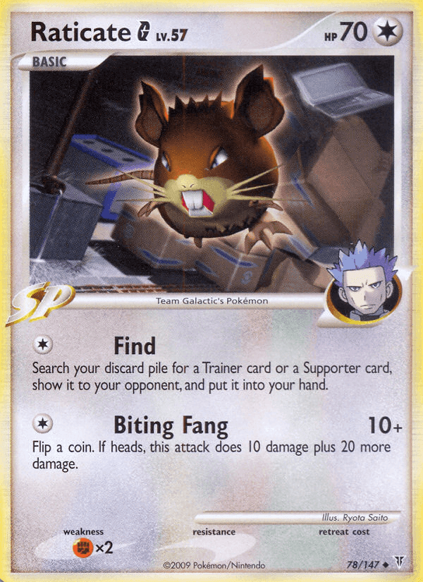 Raticate G, card 78 from Supreme Victors