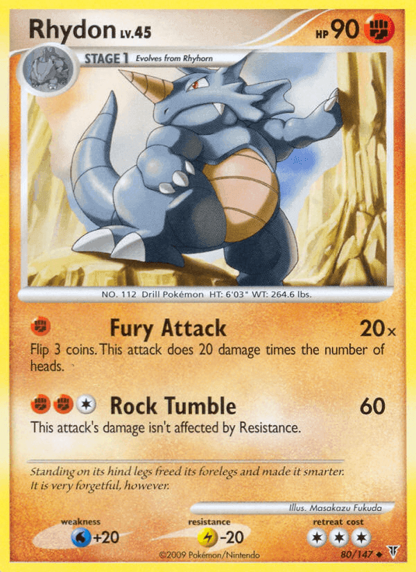 Rhydon, card 80 from Supreme Victors