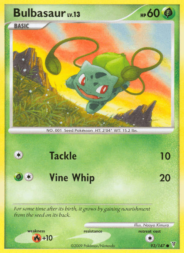 Bulbasaur, card 93 from Supreme Victors