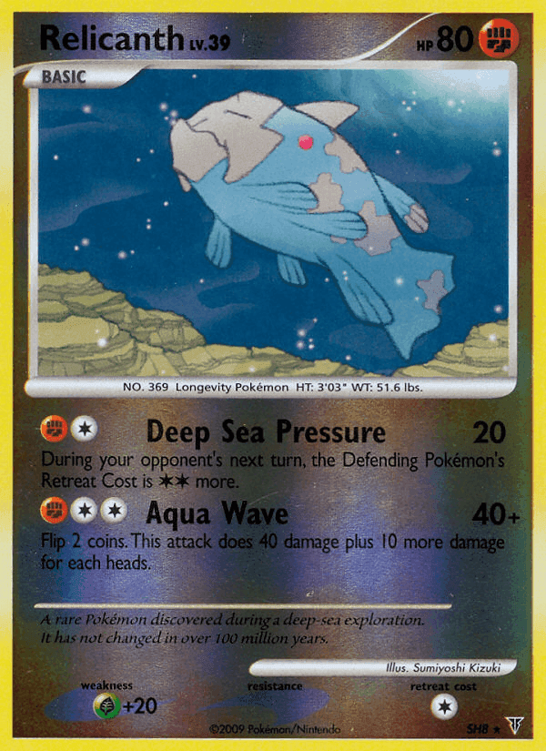 Relicanth, carta SH8 di Supreme Victors