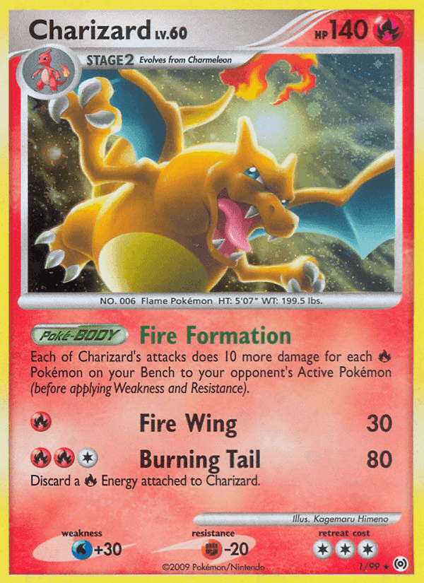 Charizard, carte 1 de Arceus