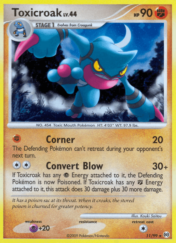 Toxicroak, carte 11 de Arceus