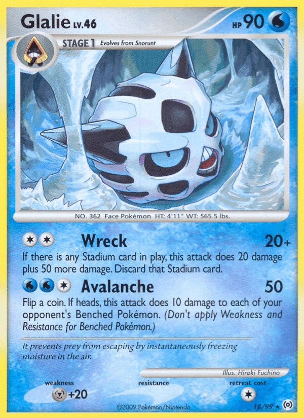Glalie, carta 18 di Arceus