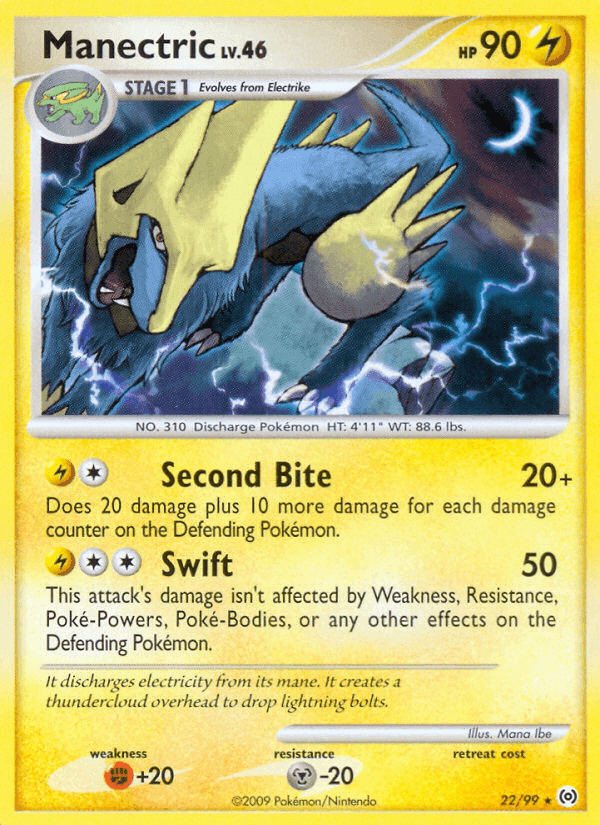 Manectric, carta 22 de Arceus
