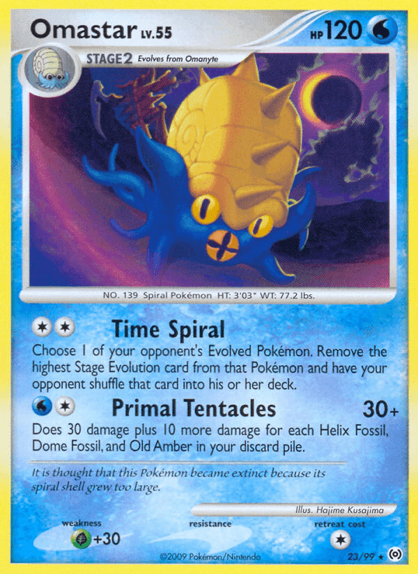 Omastar, carta 23 di Arceus