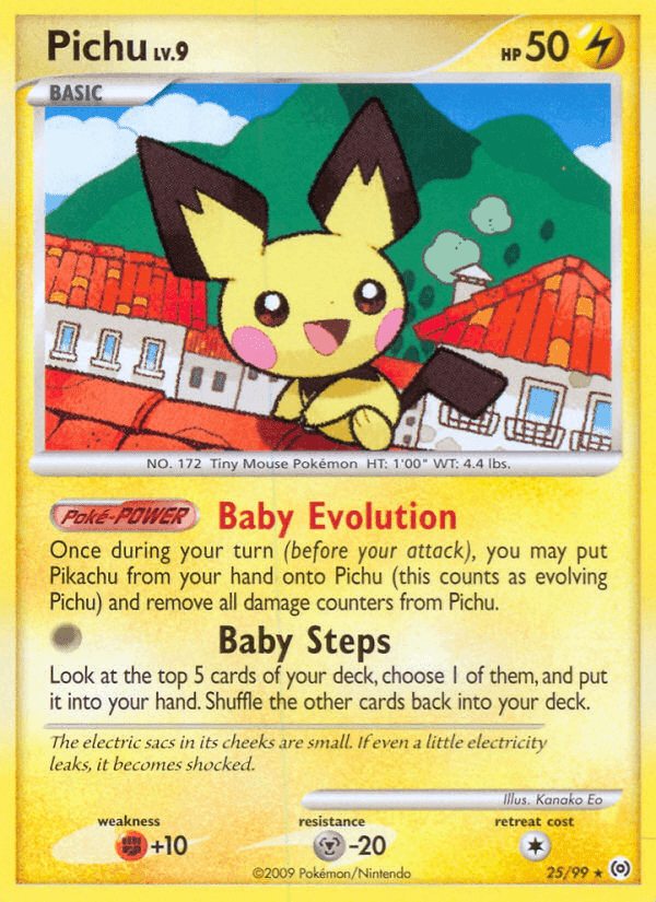 Pichu, carta 25 di Arceus
