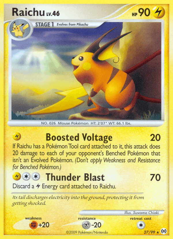 Raichu, carta 27 di Arceus