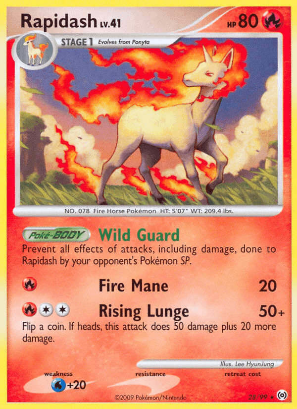Rapidash, carta 28 de Arceus