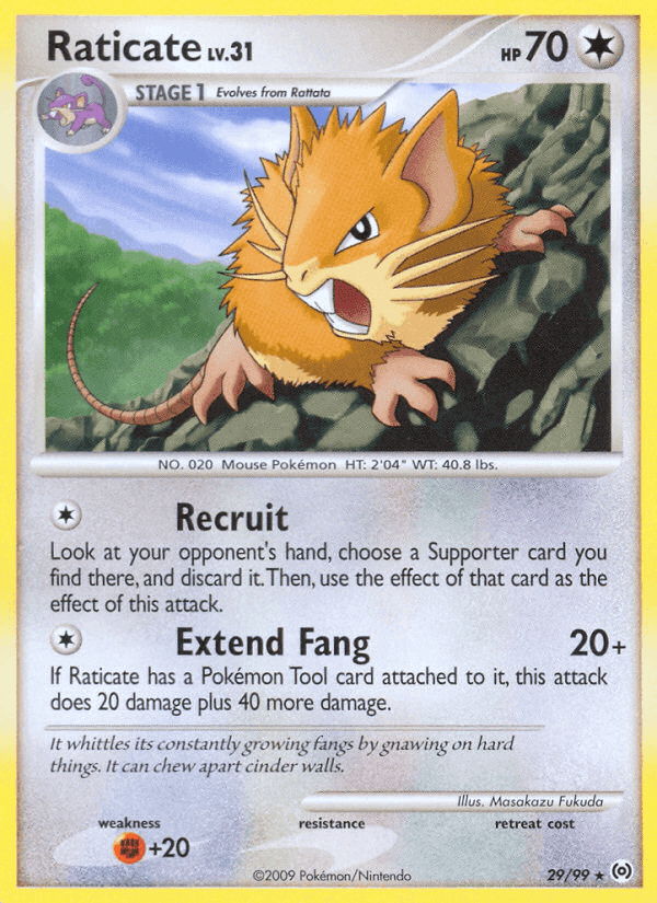 Raticate, carta 29 de Arceus
