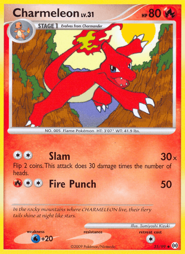 Charmeleon, carta 35 di Arceus