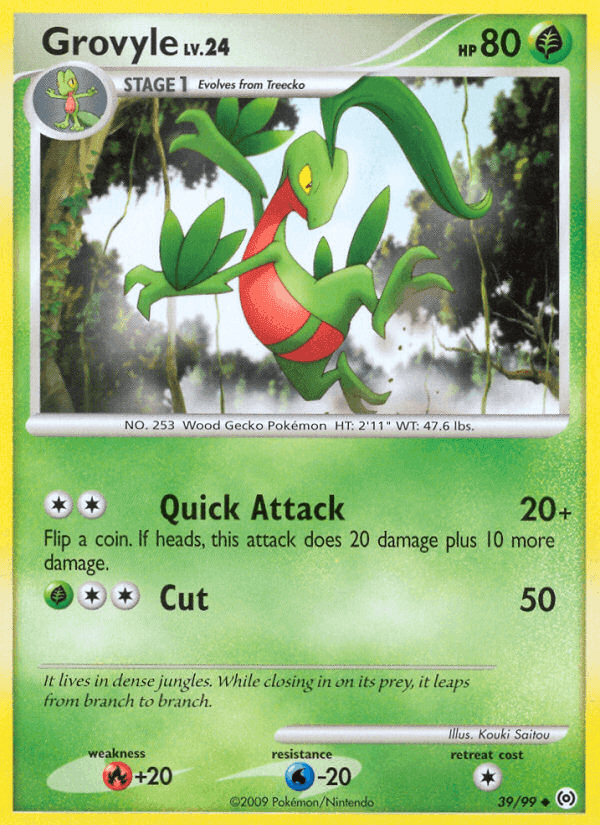 Grovyle, carta 39 di Arceus