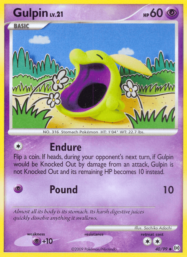 Gulpin, carta 40 di Arceus
