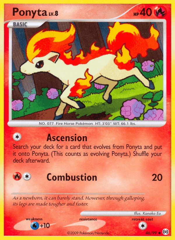 Ponyta, carta 46 de Arceus