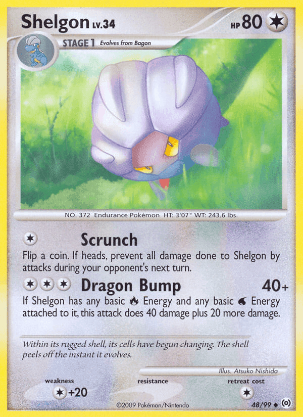 Shelgon, carta 48 de Arceus