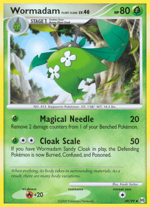 Wormadam Plant Cloak, carte 49 de Arceus
