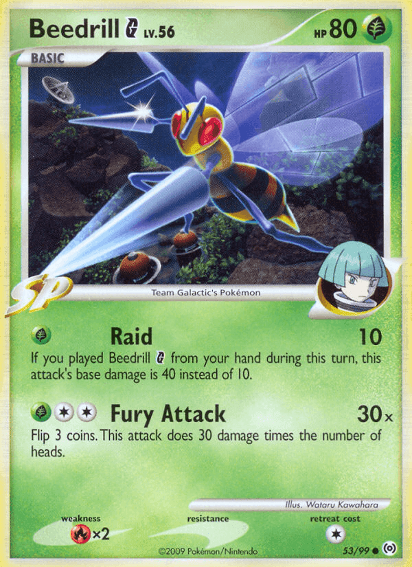 Beedrill G, carta 53 de Arceus