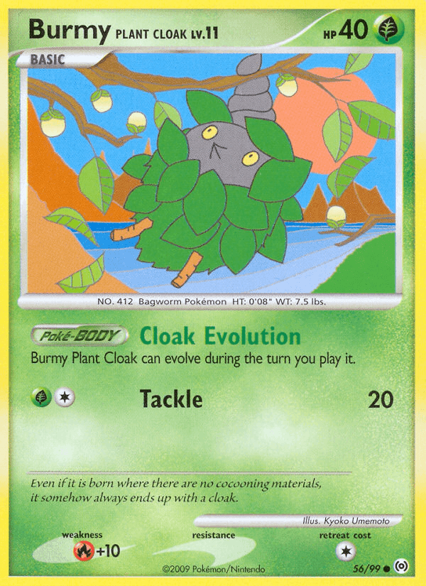 Burmy Plant Cloak, carta 56 di Arceus