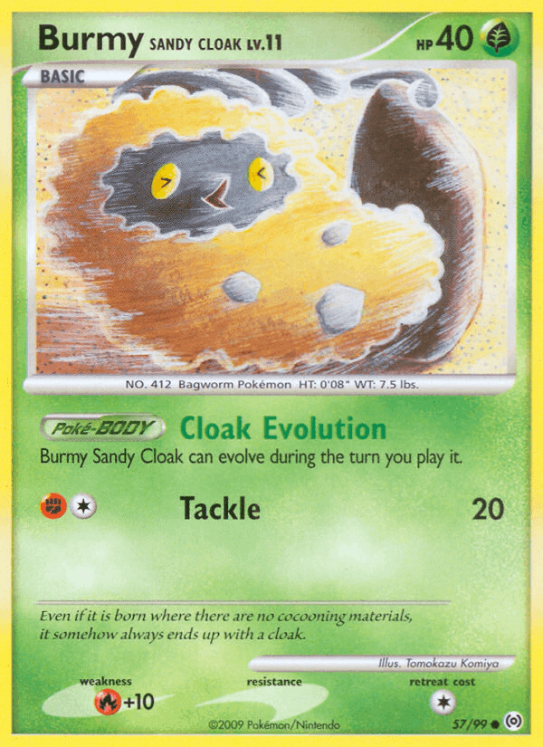 Burmy Sandy Cloak, carta 57 di Arceus