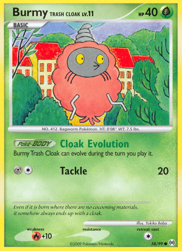 Burmy Trash Cloak, carta 58 di Arceus