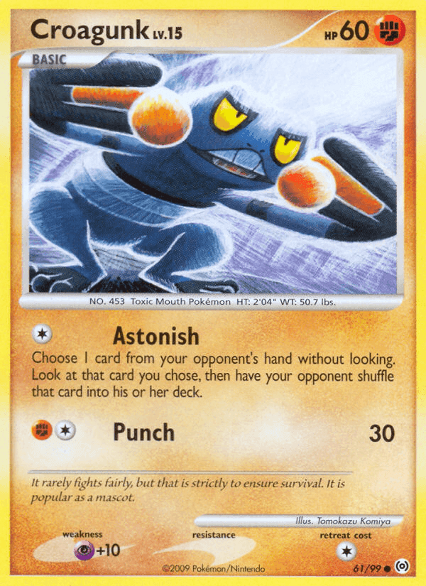 Croagunk, card 61 from Arceus