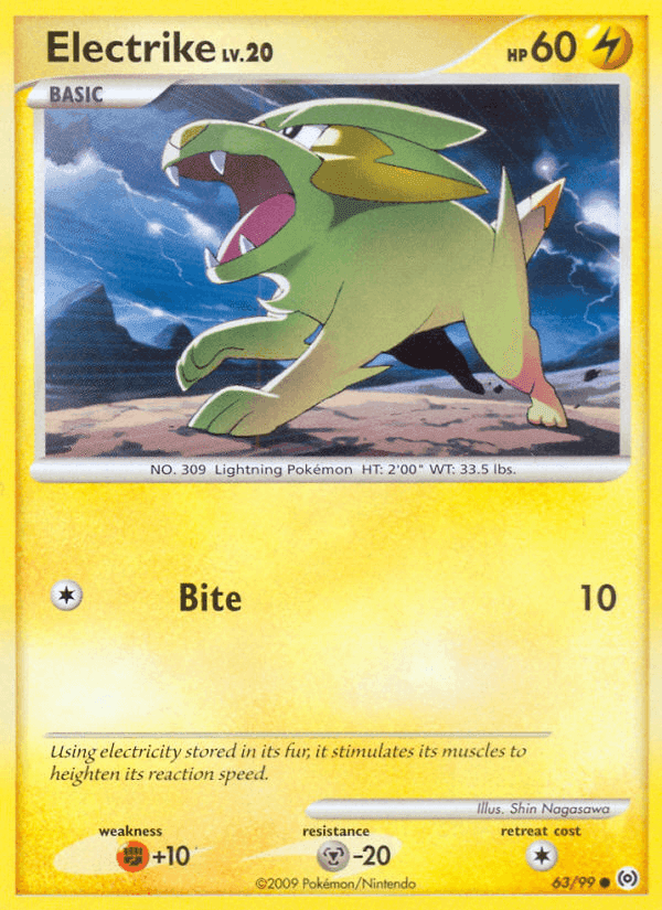 Electrike, card 63 from Arceus