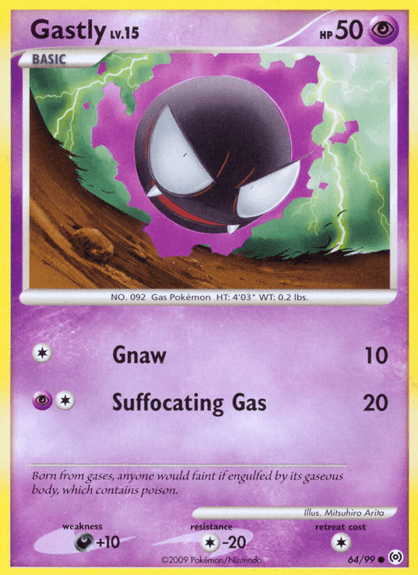 Gastly, card 64 from Arceus