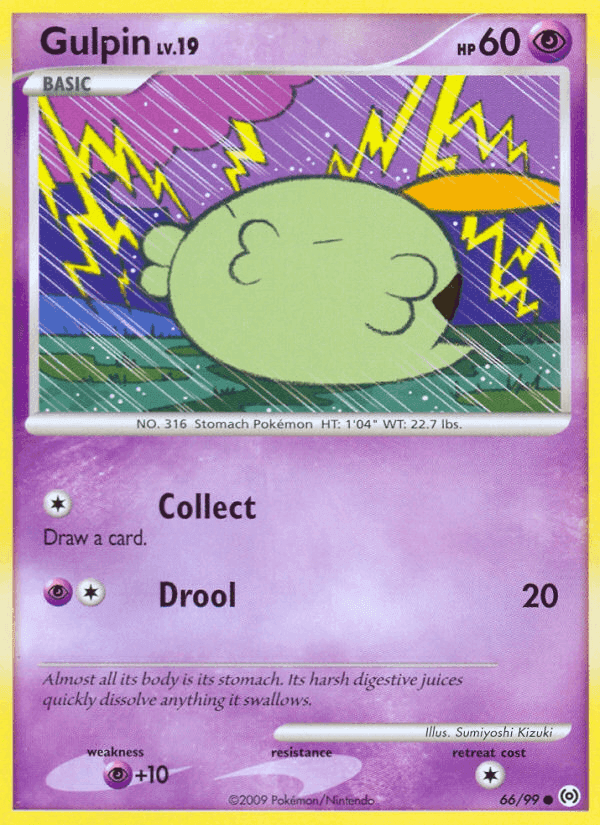 Gulpin, card 66 from Arceus