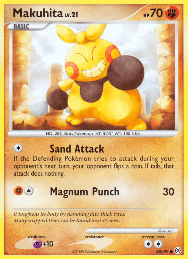Makuhita, card 68 from Arceus