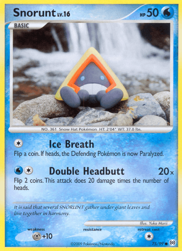 Snorunt, card 75 from Arceus