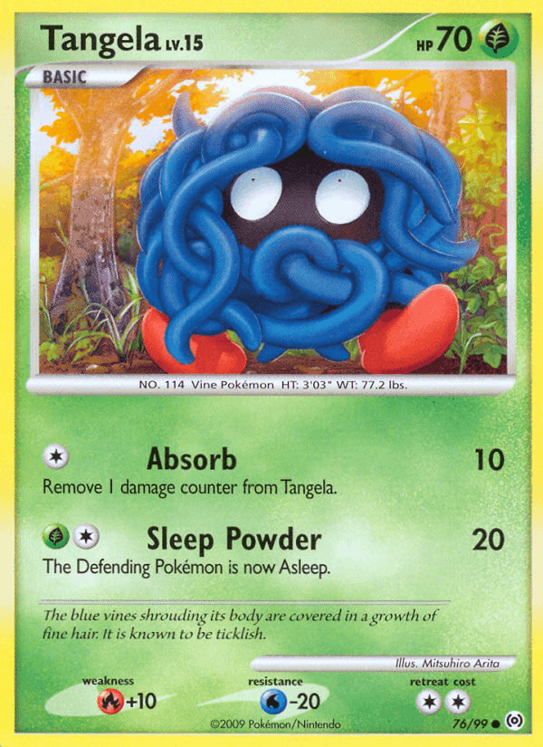 Tangela, card 76 from Arceus