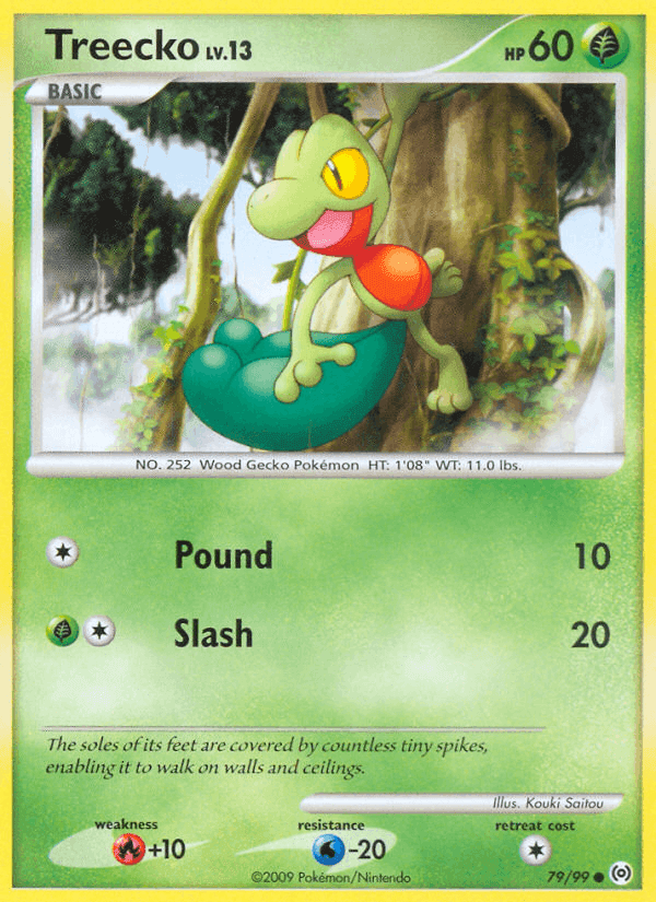 Treecko, card 79 from Arceus