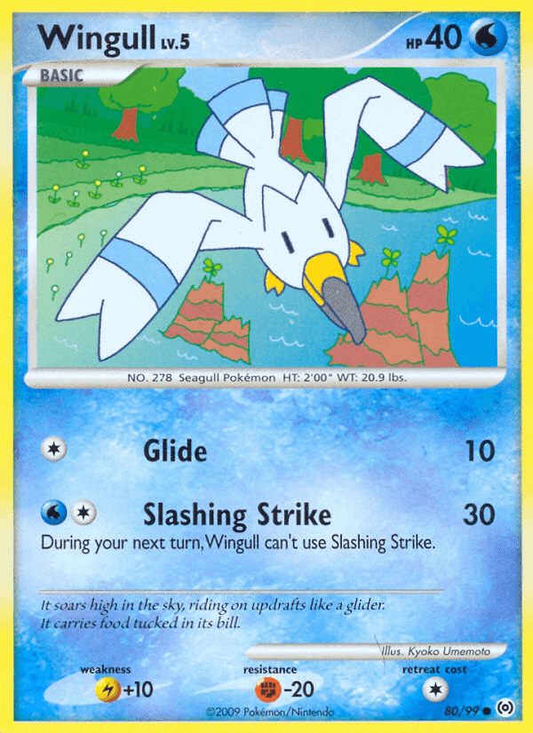 Wingull, card 80 from Arceus