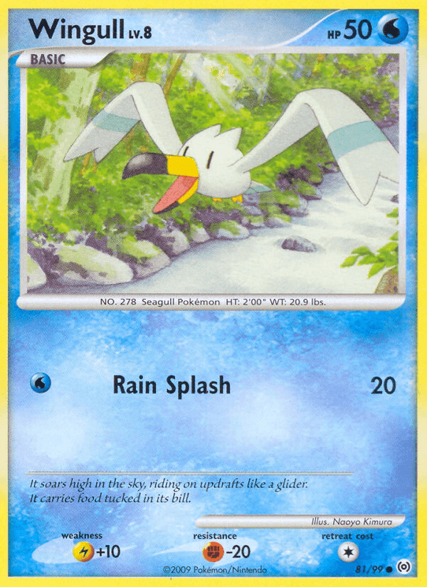 Wingull, card 81 from Arceus