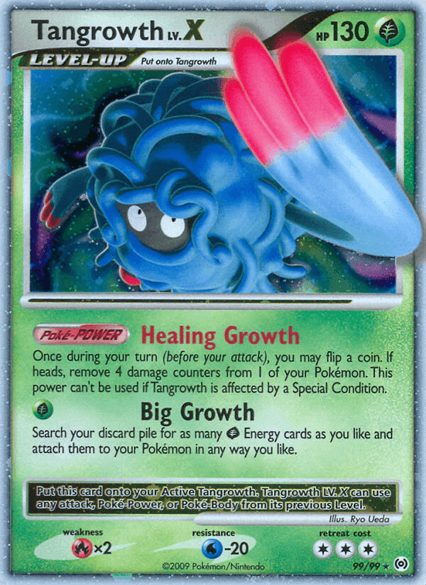 Tangrowth LV.X, card 99 from Arceus