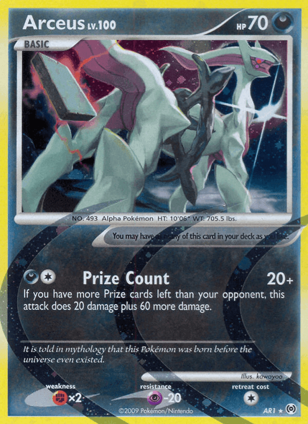 Arceus, carta AR1 de Arceus