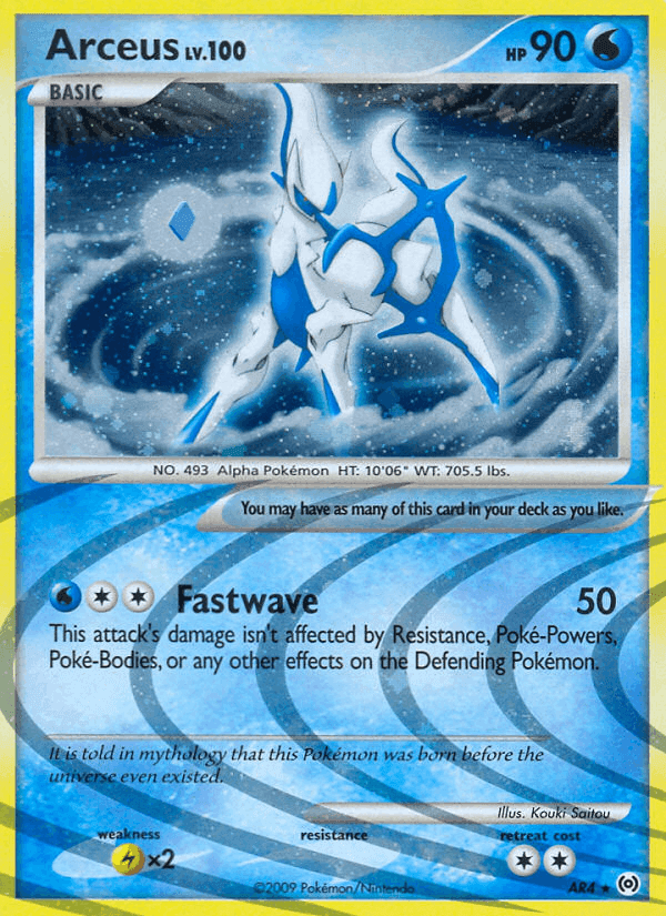 Arceus, card AR4 from Arceus
