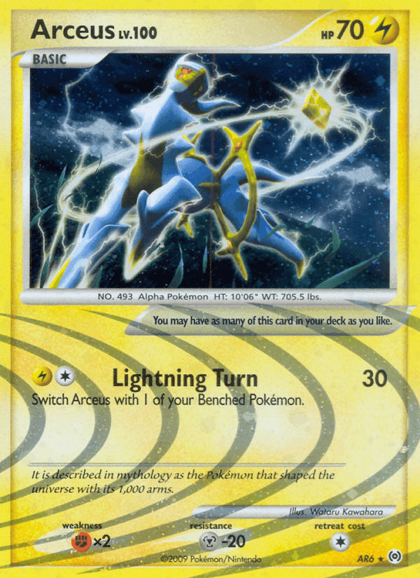 Arceus, carta AR6 de Arceus