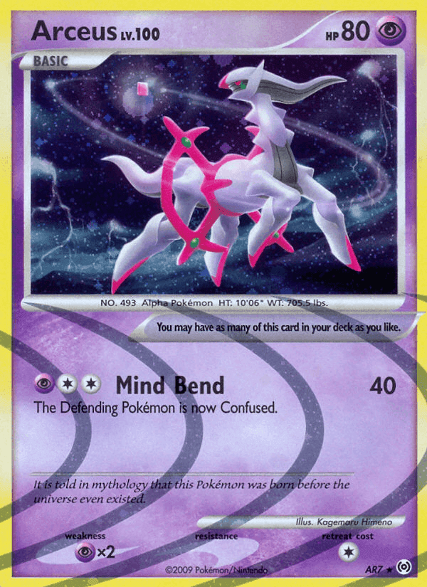 Arceus, card AR7 from Arceus