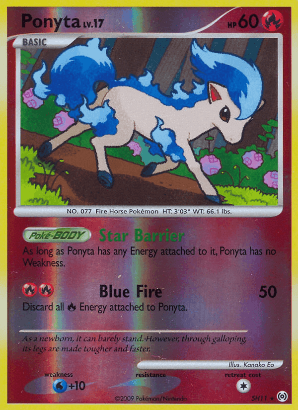 Ponyta, carte SH11 de Arceus