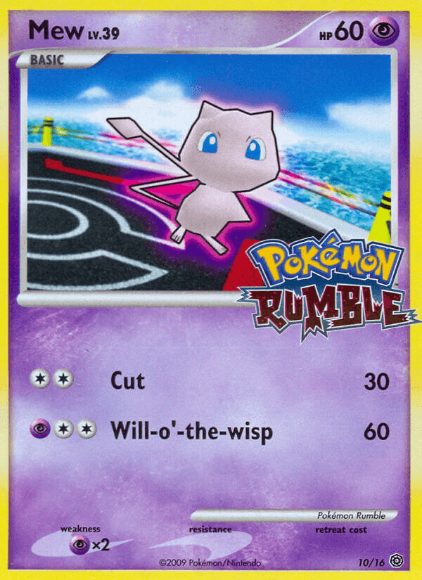 Mew, carta 10 di Pokémon Rumble