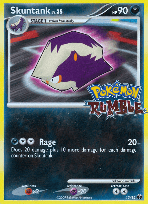 Skuntank, carta 13 de Pokémon Rumble