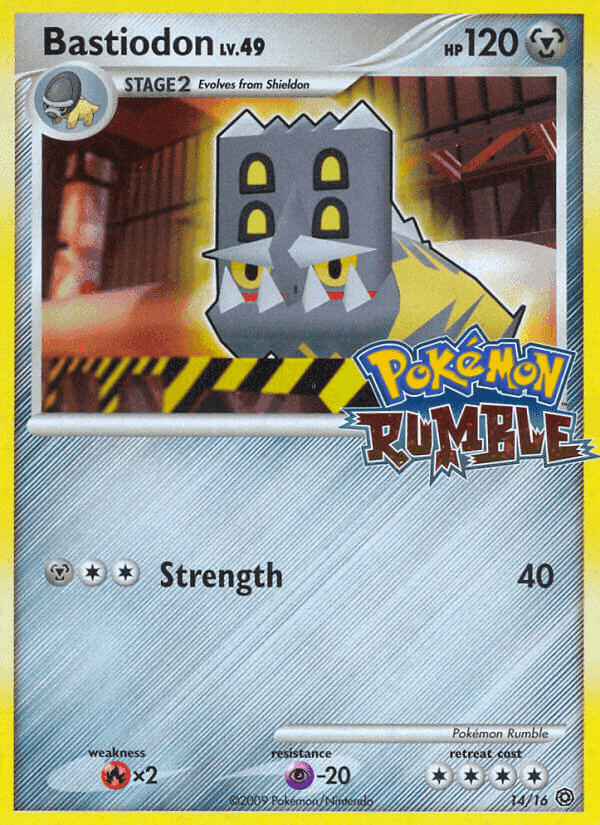 Bastiodon, carta 14 de Pokémon Rumble