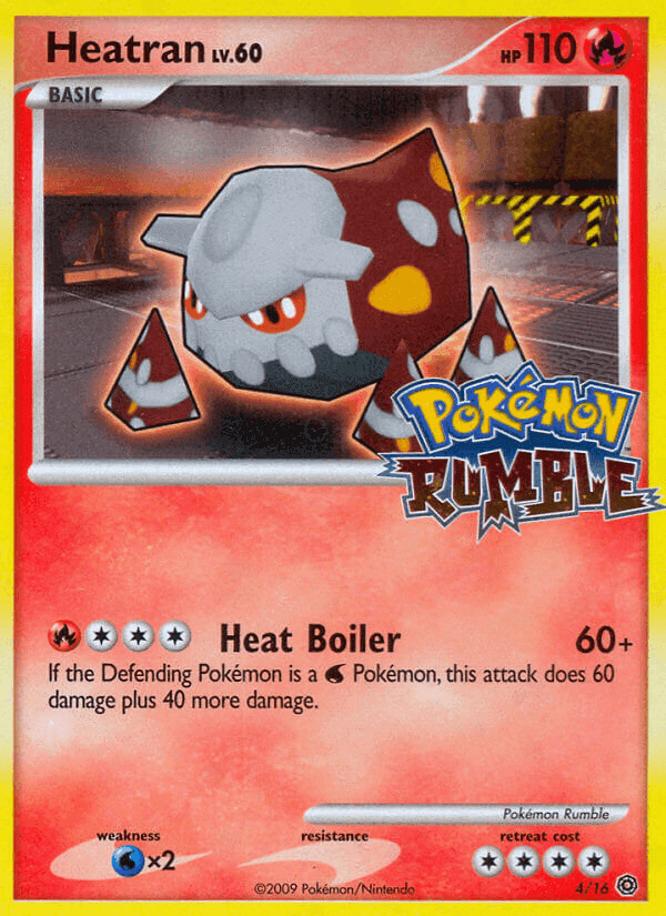 Heatran, carta 4 di Pokémon Rumble