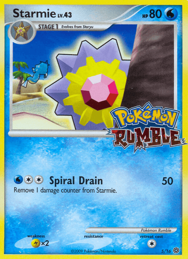 Starmie, carta 5 di Pokémon Rumble